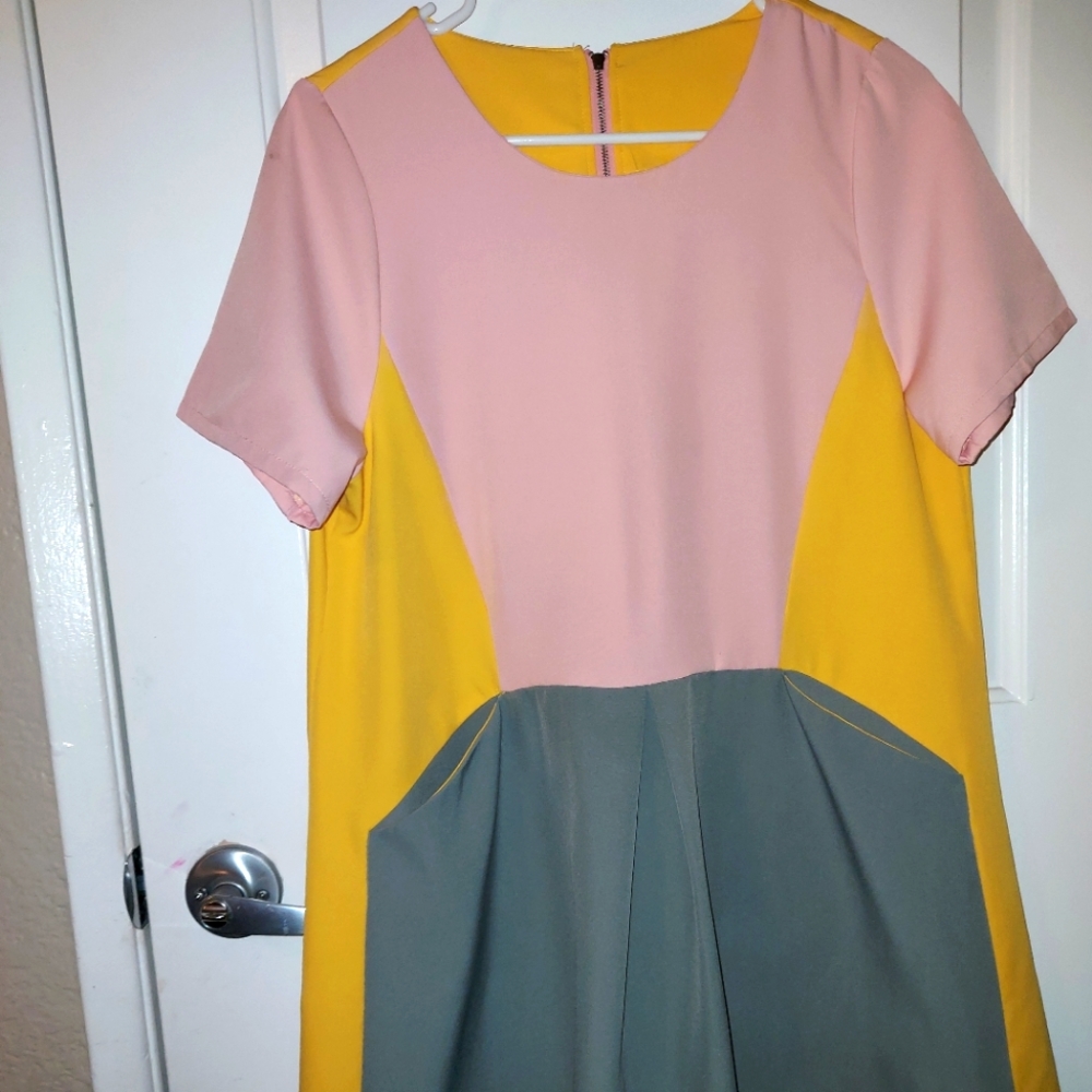 Colorful cocktail dress